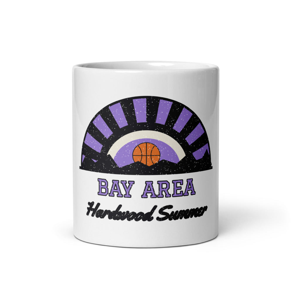 Bay Area Hardwood Summer Mug in white, front