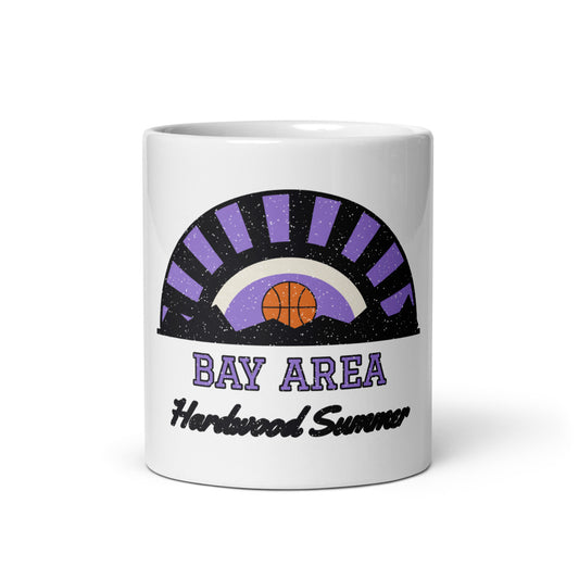 Bay Area Hardwood Summer Mug in white, front
