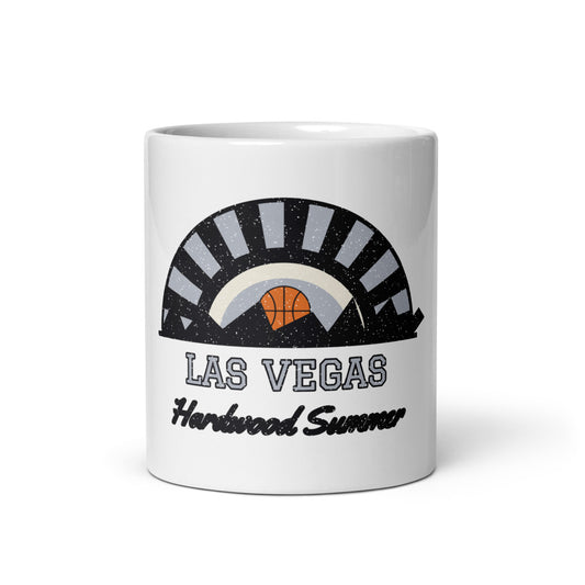 Las Vegas Hardwood Summer Mug in white, front