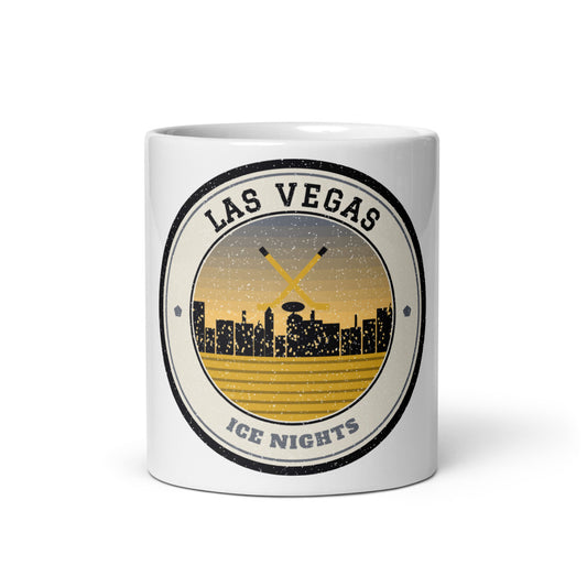 Las Vegas Ice Nights Mug in white, front