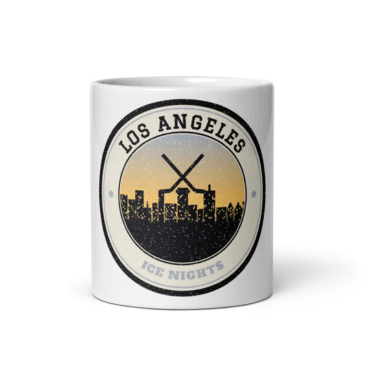 Los Angeles Ice Nights Mug in white, front