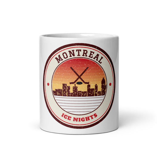 Montreal Ice Nights Mug in white, front