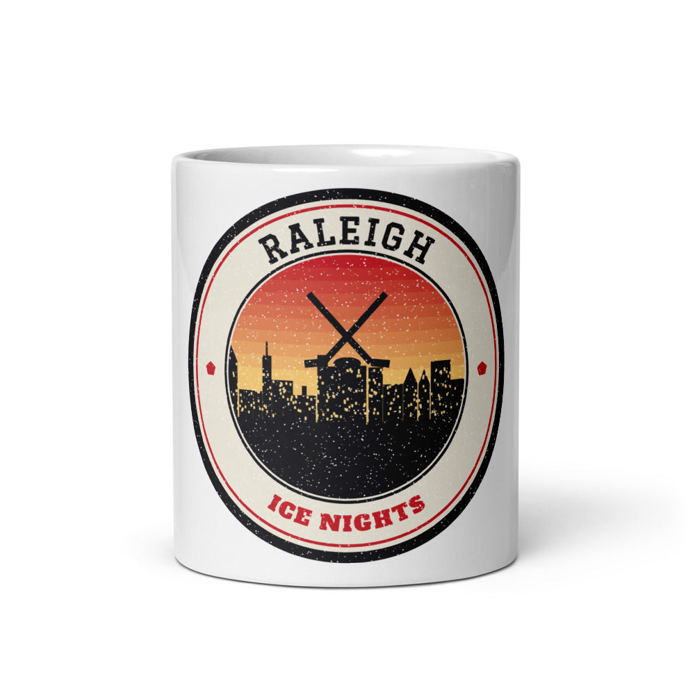 Raleigh Ice Nights Mug in white, front