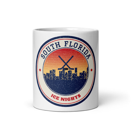 South Florida Ice Nights Mug in white, front