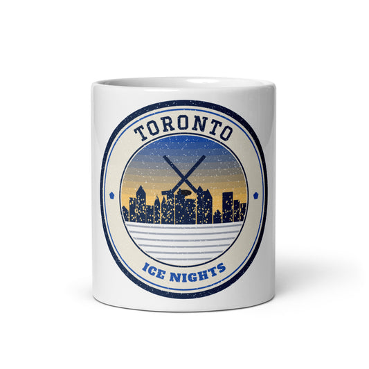 Toronto Ice Nights Mug in white, front