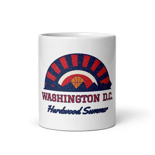 Washington DC Hardwood Summer Mug in white, front