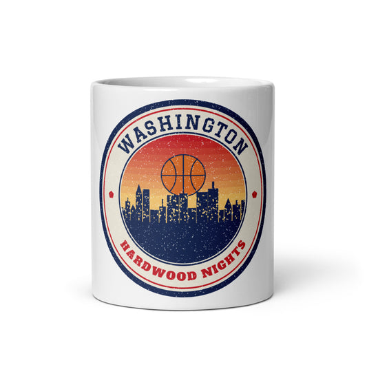 Washington Hardwood Nights Mug in white, front