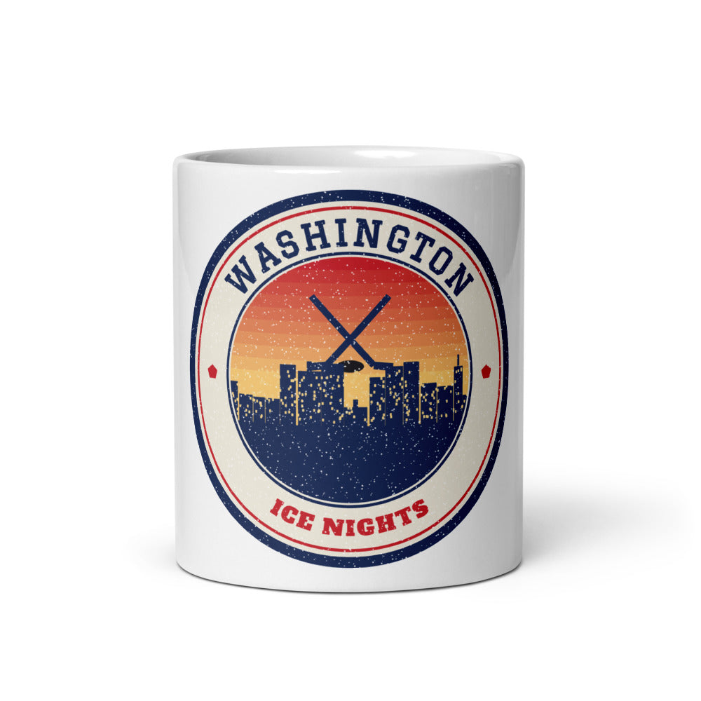 Washington Ice Nights Mug in white, front