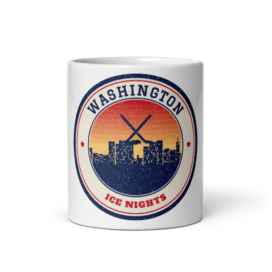 Washington Ice Nights Mug in white, front