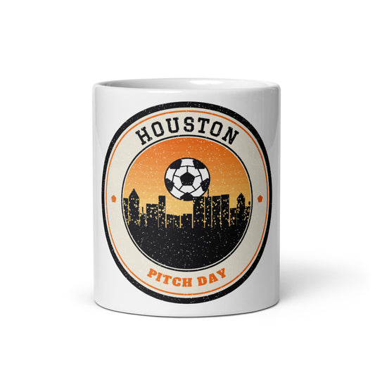 Houston Pitch Day Mug in white, front