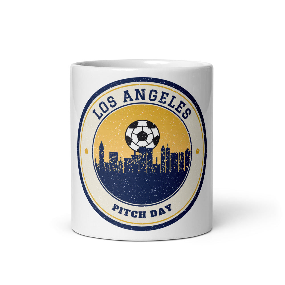 Los Angeles Pacific Pitch Day Mug in white, front