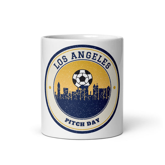 Los Angeles Pacific Pitch Day Mug in white, front