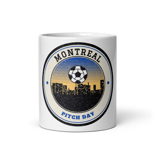 Montreal Pitch Day Mug in white, front