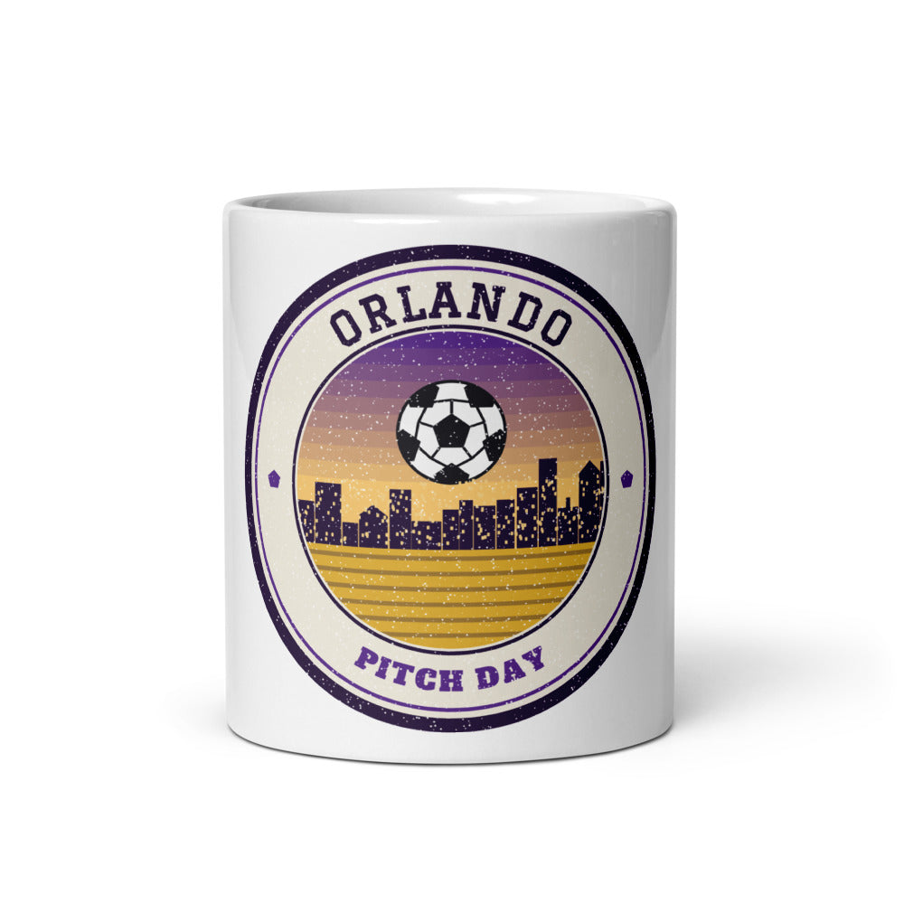 Orlando Pitch Day Mug in white, front