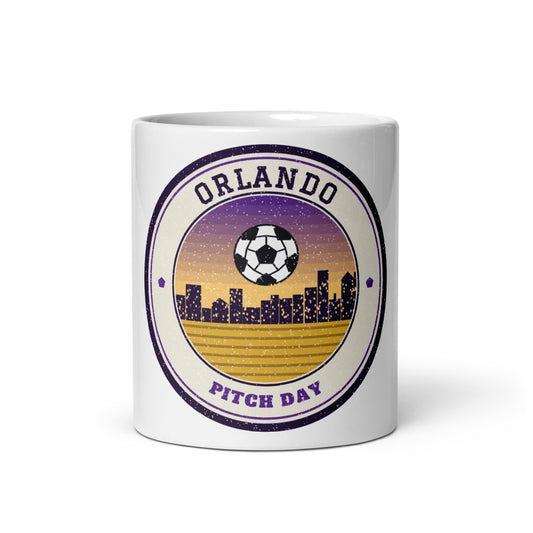 Orlando Pitch Day Mug in white, front