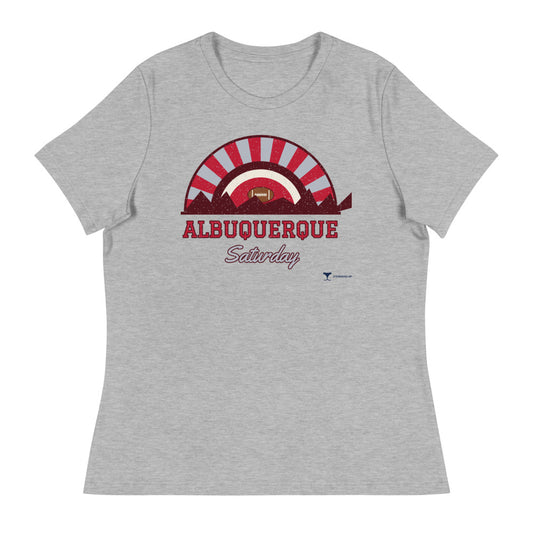 Women's Albuquerque Saturday Tee in athletic heather, front