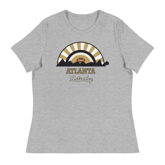 Women's Atlanta Saturday Tee in athletic heather, front