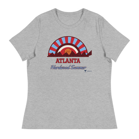 Women's Atlanta Hardwood Summer Tee in athletic heather, front