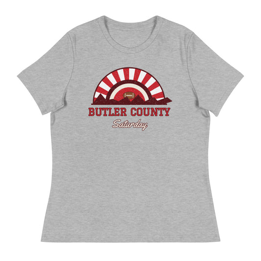 Women's Butler County Saturday Tee in athletic heather, front