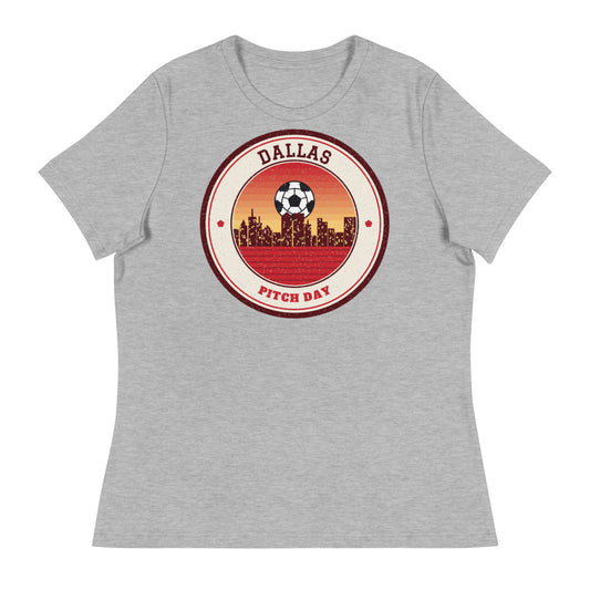Women's Dallas Pitch Day Tee in athletic heather, front