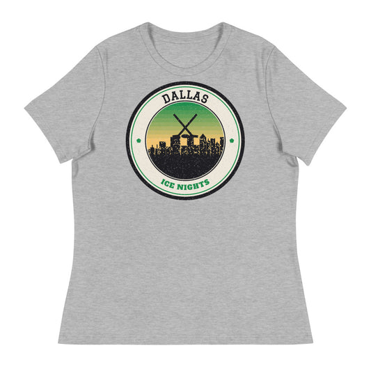 Women's Dallas Ice Nights Tee in athletic heather, front