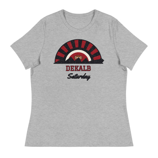 Women's DeKalb Saturday Tee in athletic heather, front