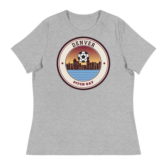 Women's Denver Pitch Day Tee in athletic heather, front
