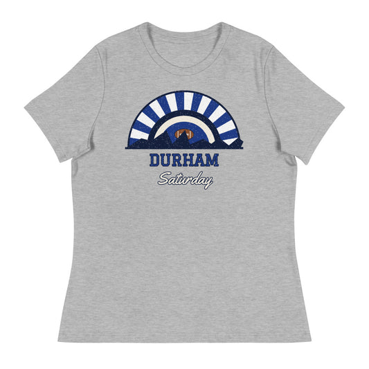 Women's Durham Saturday Tee in athletic heather, front
