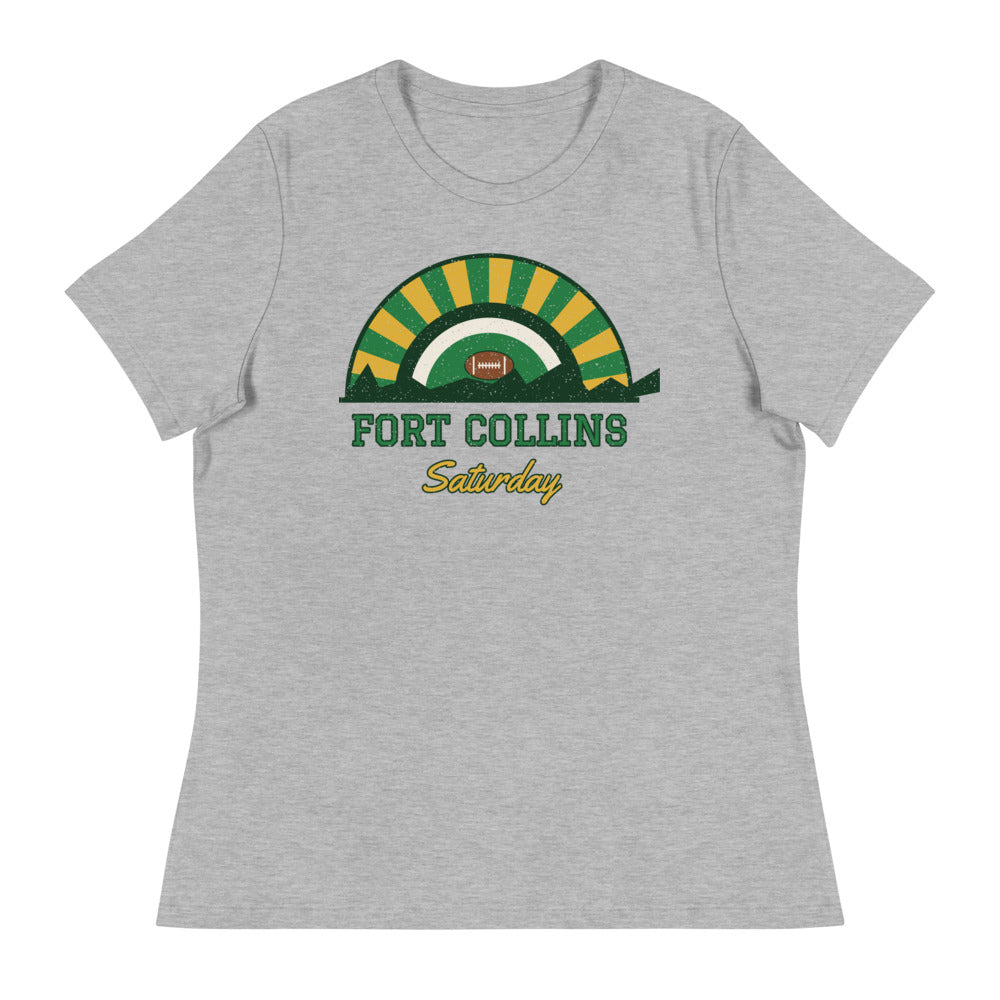 Women's Fort Collins Saturday Tee in athletic heather, front