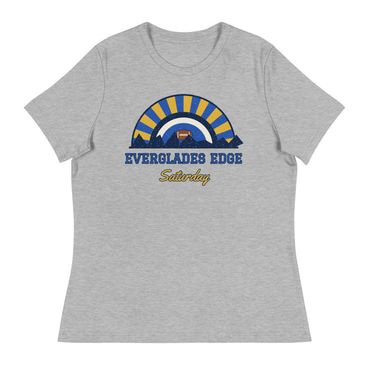 Women's Everglades Edge Saturday Tee in athletic heather, front