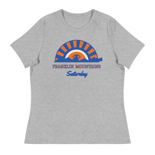 Women's Franklin Mountains Saturday Tee in athletic heather, front