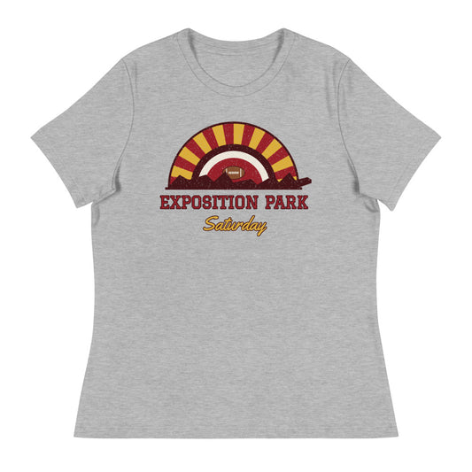 Women's Exposition Park Saturday Tee in athletic heather, front