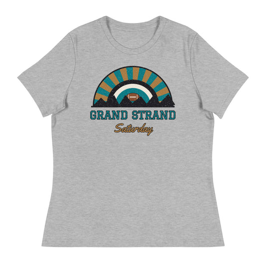 Women's Grand Strand Saturday Tee in athletic heather, front