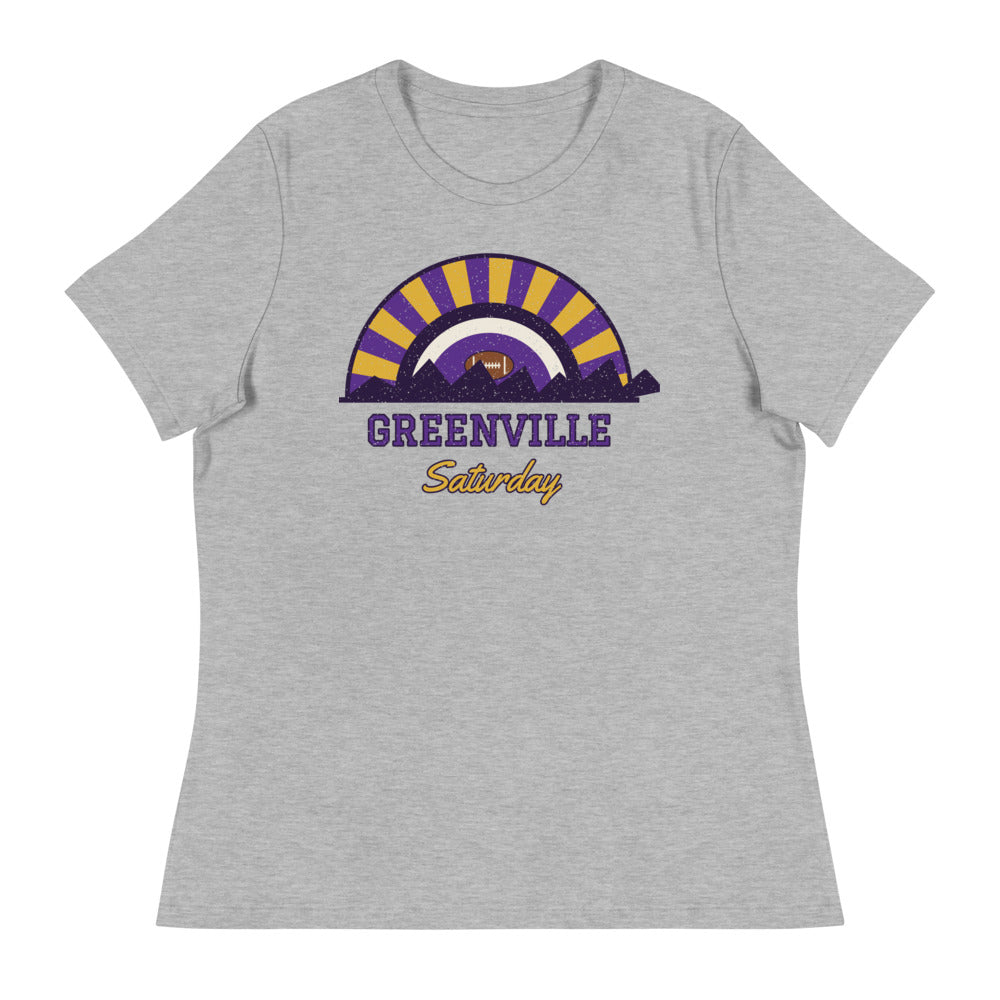 Women's Greenville Saturday Tee in athletic heather, front