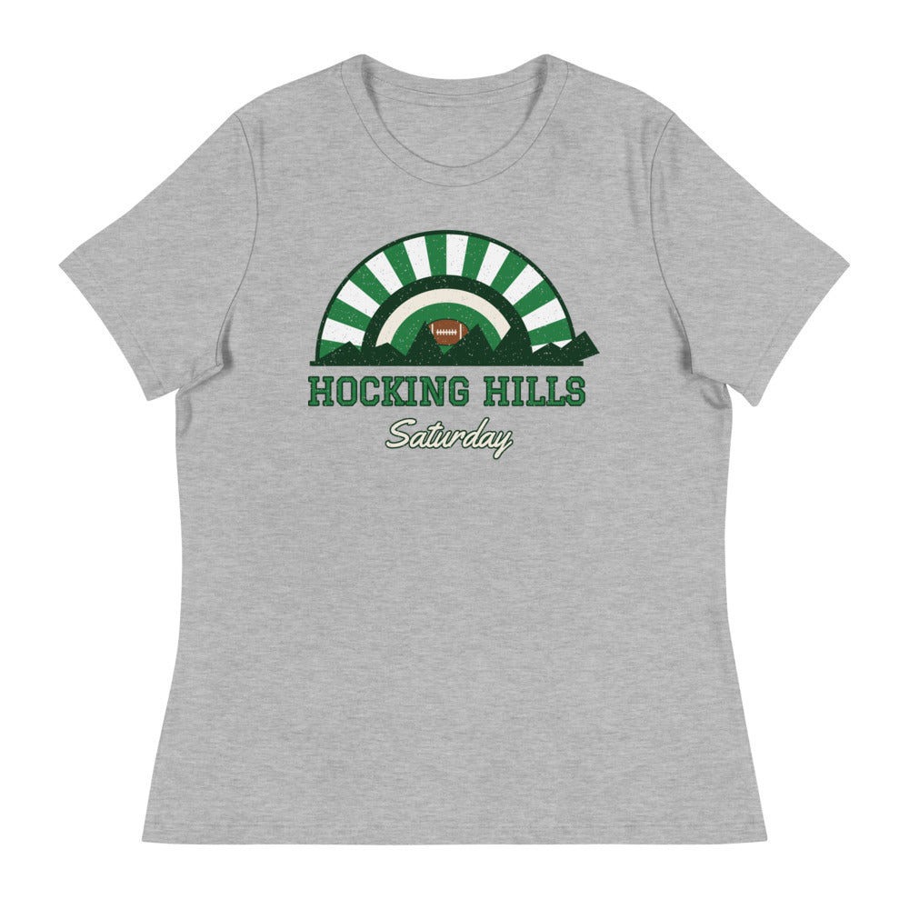 Women's Hocking Hills Saturday Tee in athletic heather, front