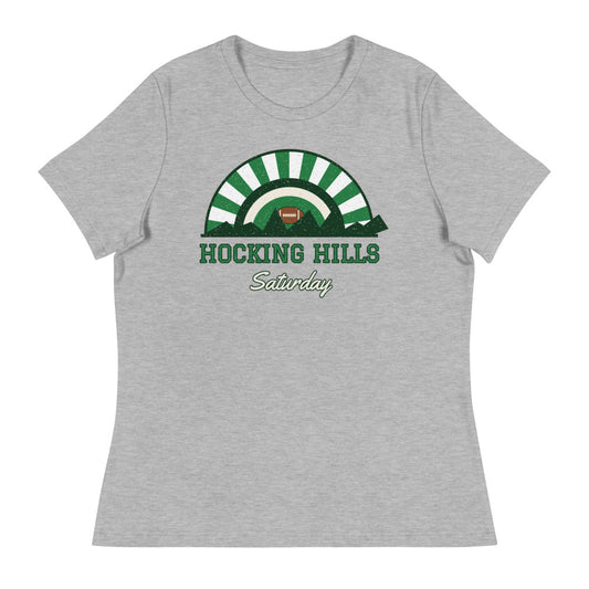 Women's Hocking Hills Saturday Tee in athletic heather, front