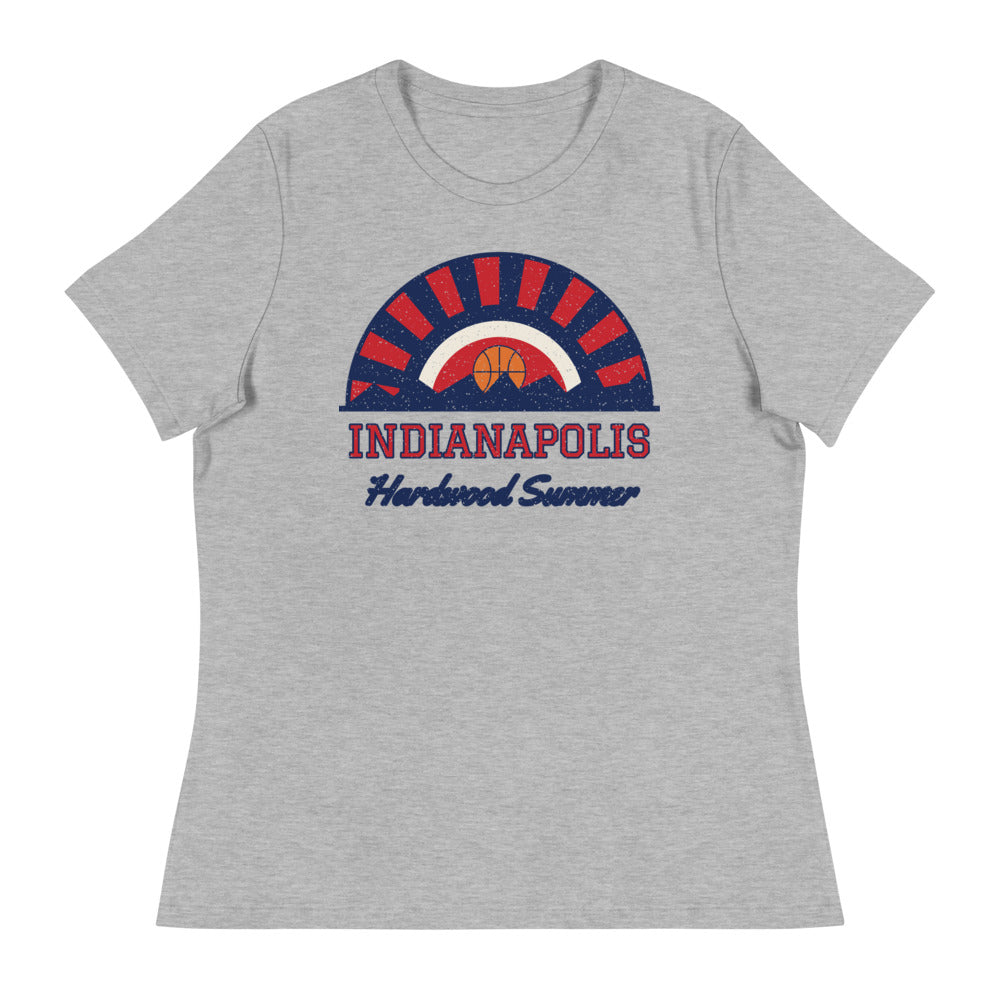 Women's Indianapolis Hardwood Summer Tee in athletic heather, front