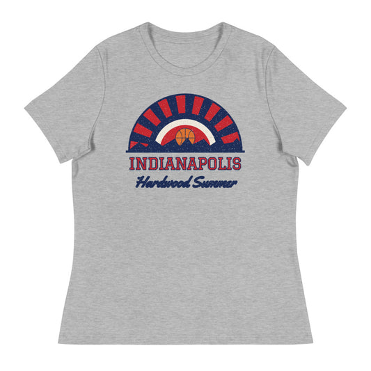 Women's Indianapolis Hardwood Summer Tee in athletic heather, front