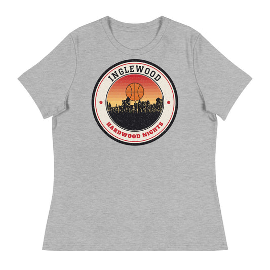 Women's Inglewood Hardwood Nights Tee in athletic heather, front