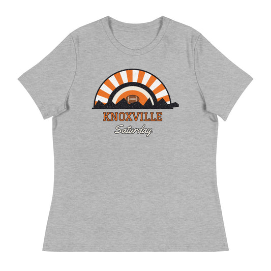 Women's Knoxville Saturday Tee in athletic heather, front