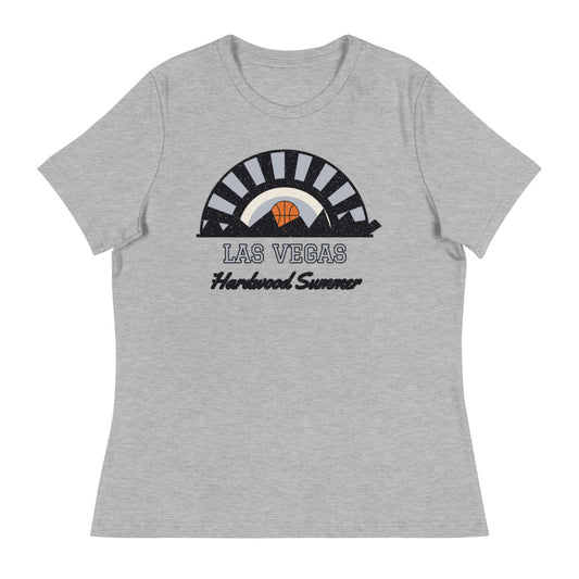 Women's Las Vegas Hardwood Summer Tee in athletic heather, front