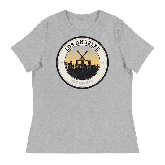 Women's Los Angeles Ice Nights Tee in athletic heather, front