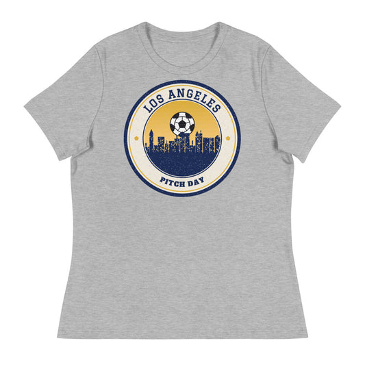 Women's Los Angeles Pacific Pitch Day Tee in athletic heather, front