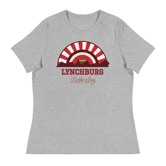Women's Lynchburg Saturday Tee in athletic heather, front