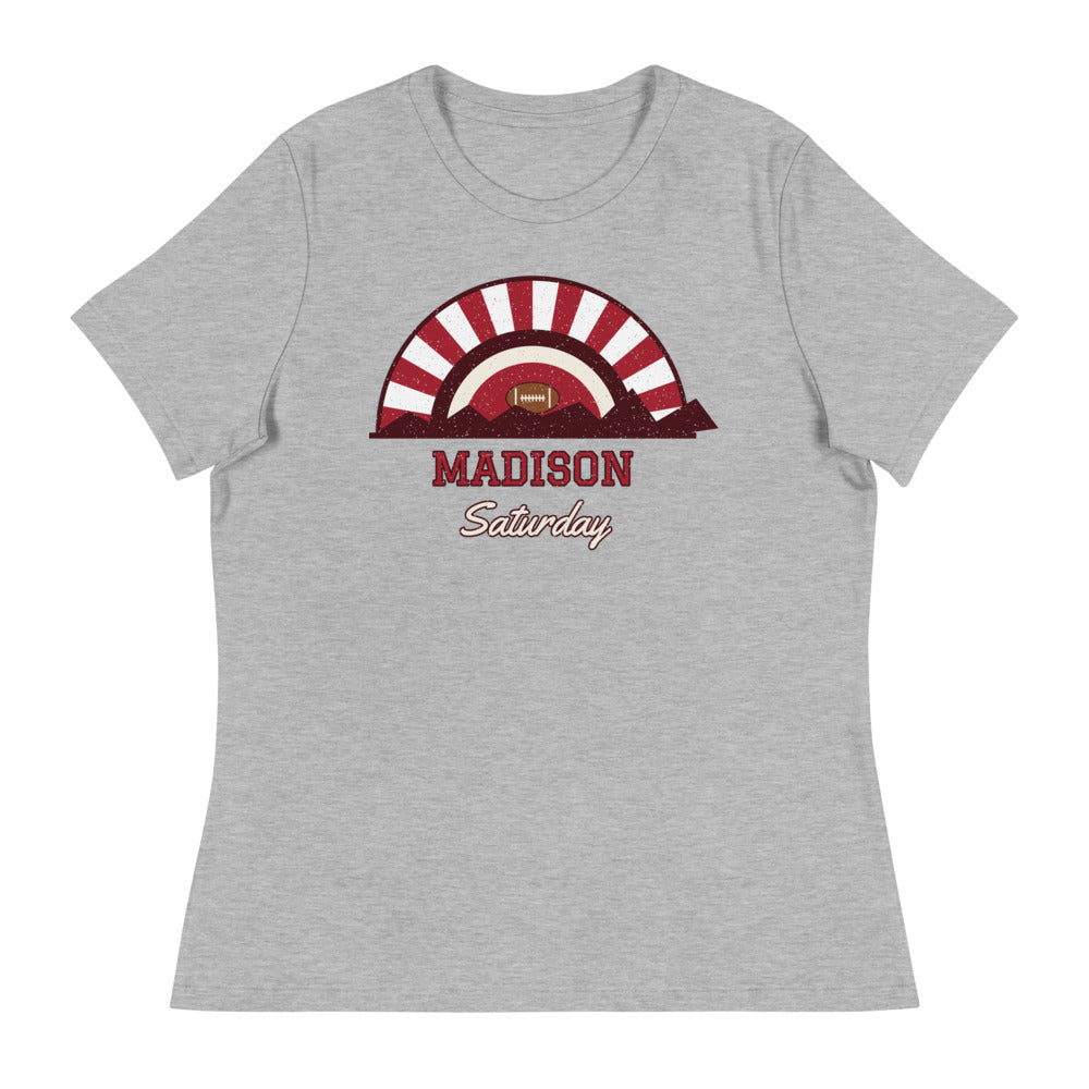 Women's Madison Saturday Tee in athletic heather, front