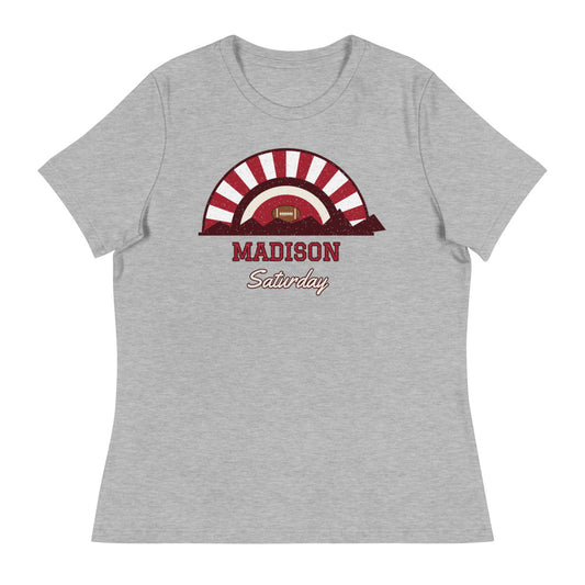 Women's Madison Saturday Tee in athletic heather, front