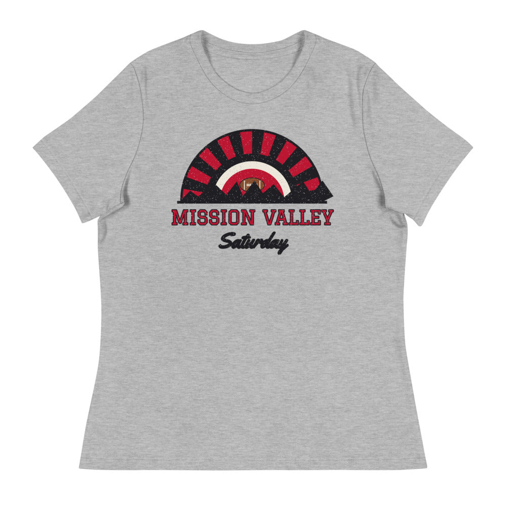 Women's Mission Valley Saturday Tee in athletic heather, front