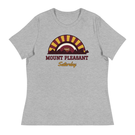 Women's Mount Pleasant Saturday Tee in athletic heather, front