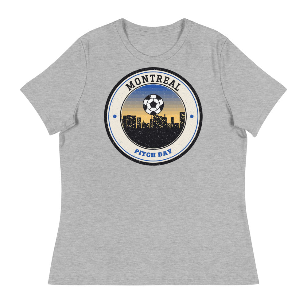 Women's Montreal Pitch Day Tee in athletic heather, front