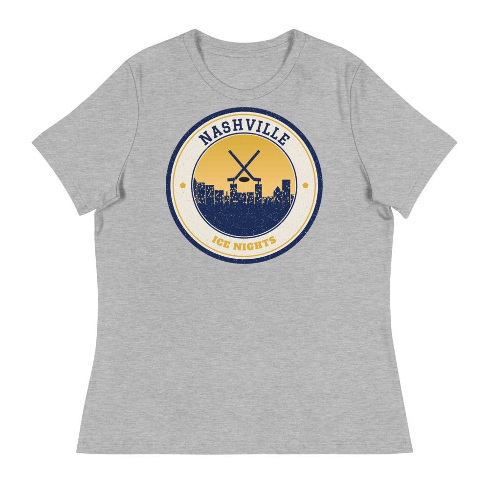 Women's Nashville Ice Nights Tee in athletic heather, front